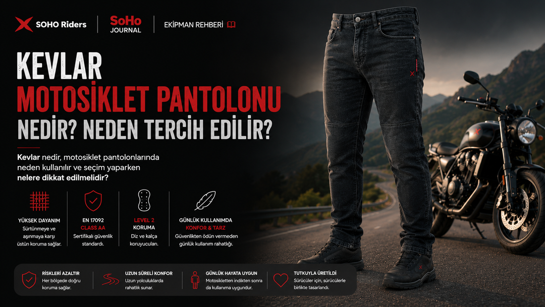 Kevlar motosiklet pantolonu nedir, neden tercih edilir — para-aramid lif yapısı ve güvenlik | SoHo Riders