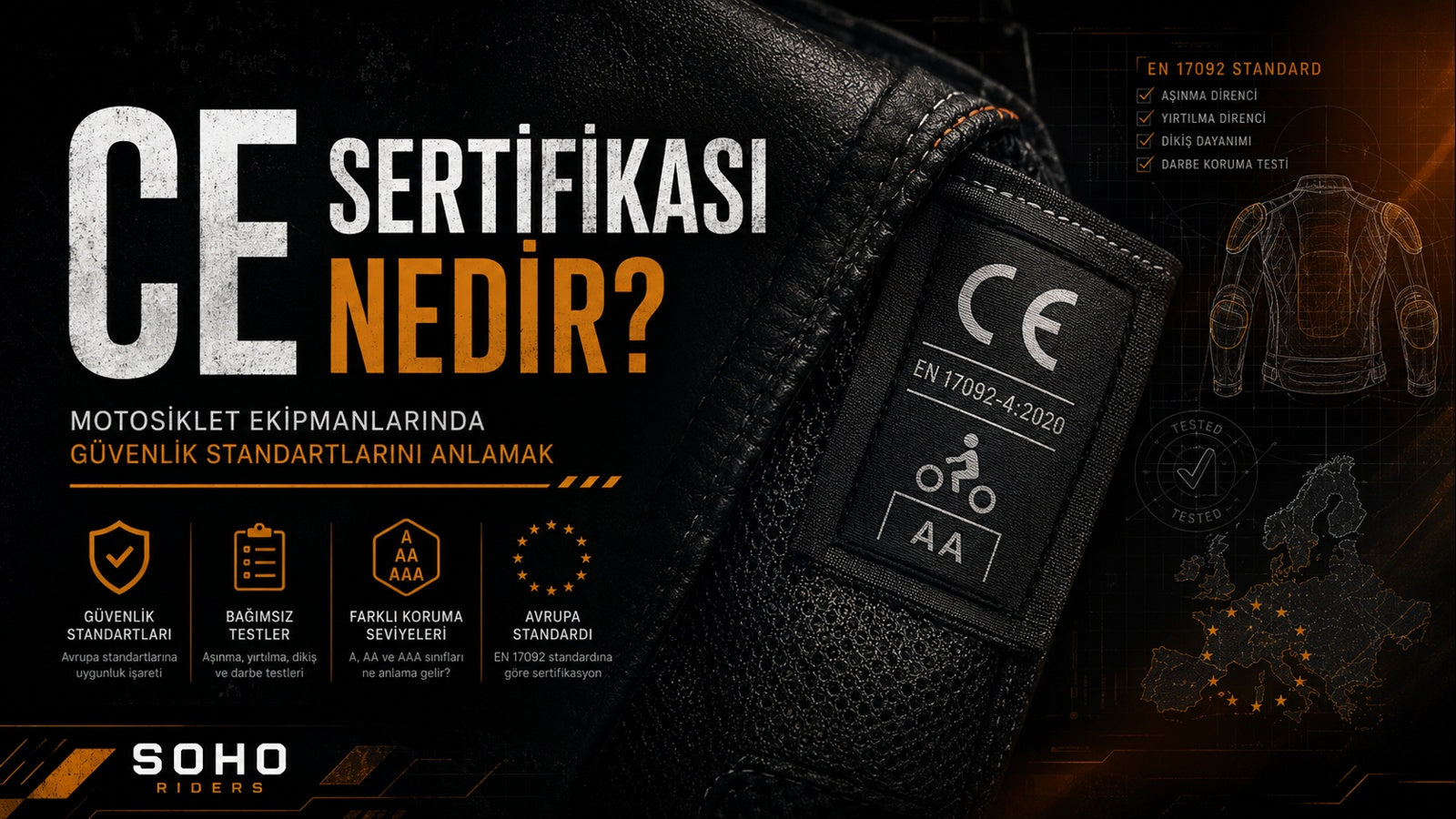 Motosiklet ekipmanlarında CE sertifikası nedir — SoHo Riders