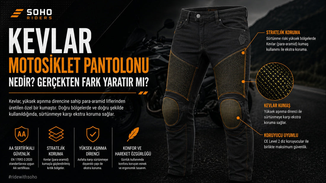Kevlar motosiklet pantolonu nedir, gerçekten fark yaratır mı — SoHo Riders