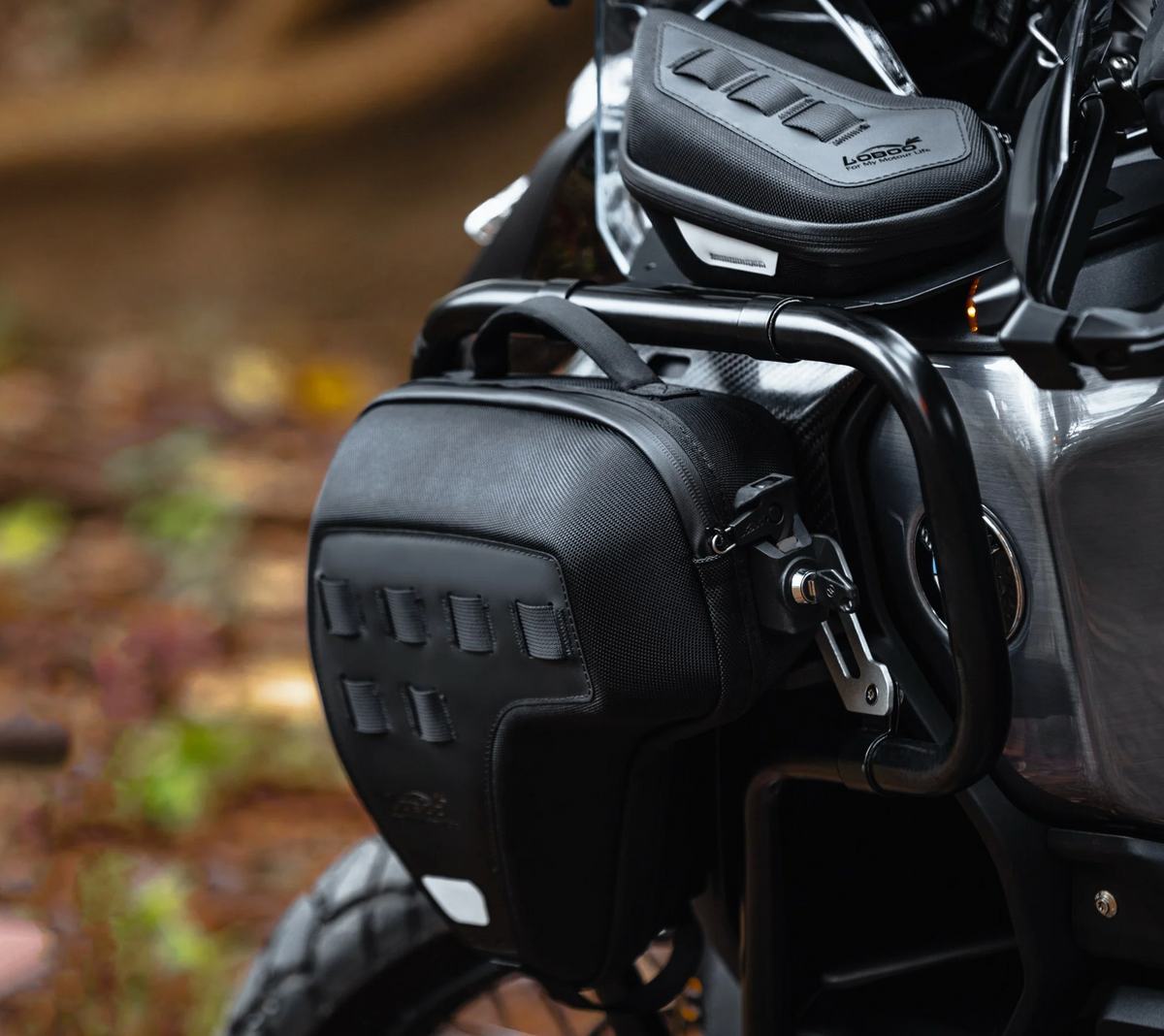 LOBOO Koruma Demiri Çantaları (5L Çift) BMW R1300GS Adventure (2024+) için - Hırsızlığa Karşı Korumalı EVA Sert Kabuklu Saklama Çantası