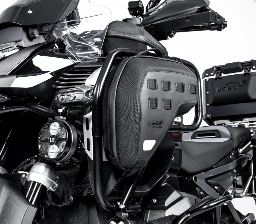 LOBOO Koruma Demiri Çantaları (5L Çift) BMW R1300GS Adventure (2024+) için - Hırsızlığa Karşı Korumalı EVA Sert Kabuklu Saklama Çantası