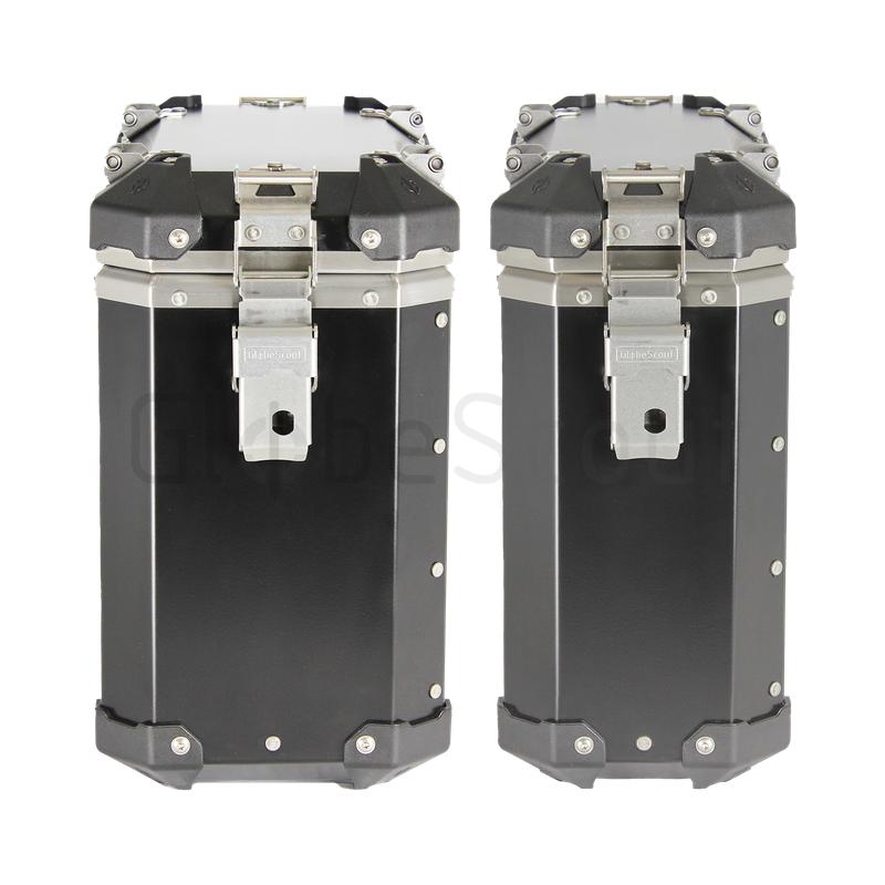 Globescout Aluminyum Yan Çanta Seti 28L+35L Siyah