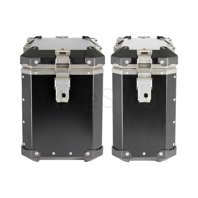Globescout Aluminyum Yan Çanta Seti 35L+45L Siyah